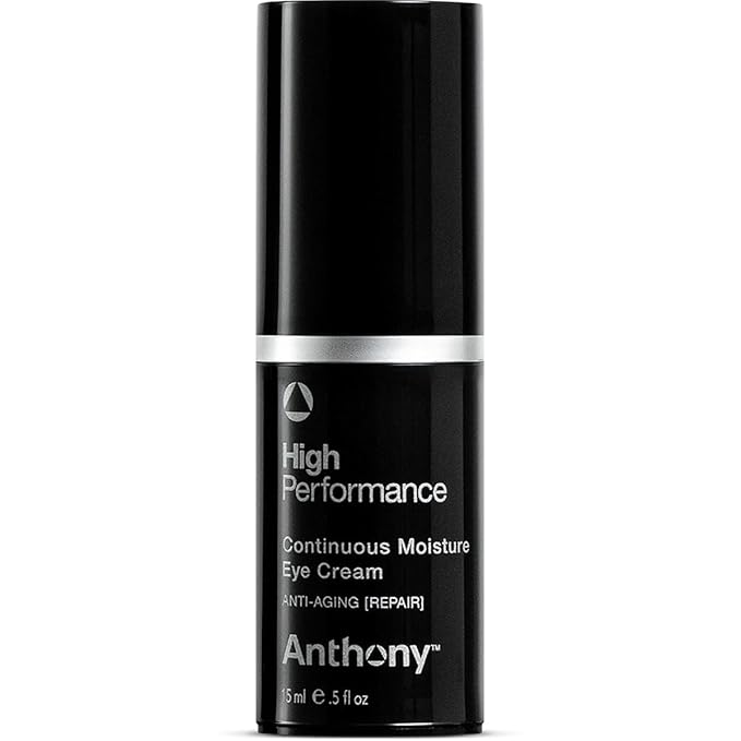Anthony High-Performance Eye Cream, Anti-Aging Continuous Moisture With Vitamins A, C & E, Caffeine, Jojoba & Squalane, Reduces Puffiness, Dark Circles & Fine Lines, 0.5 Fl Oz