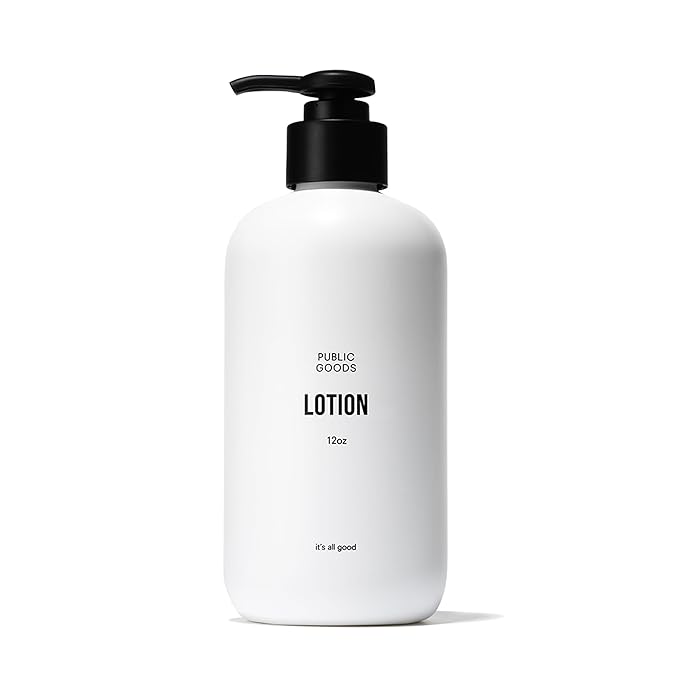 Public Goods Body & Hand Lotion for Women & Men | Natural Moisturizing Daily Lotion for Dry & Itchy Skin | Paraben & Sulfate Free | Made with Organic Essential Oils | Made in Canada | 12 Fl Oz Bottle