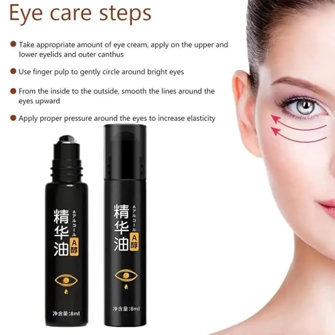 Time Eraser Rollerball, Retinol Anti-Wrinkle Eye Serum Oil, Eye Oil Roller, Reduces Fine Lines, Anti Wrinkle Serum For Eye