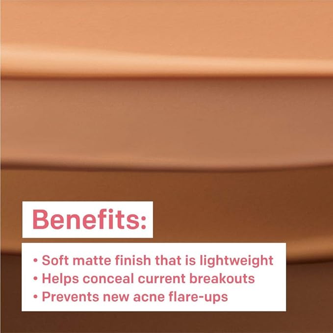 Almay Foundation, Acne Face Makeup with Salicylic Acid, Face Makeup with Skincare Ingredients, Matte Finish, Hypoallergenic, Cruelty Free, Dermatologist Tested Foundation, 300 Naked, 1 Oz