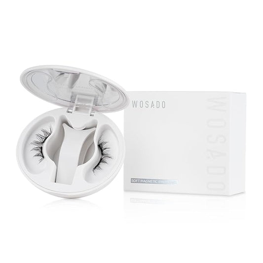 Soft Magnetic Eyelashes Kit with Applicator, No.12 Iris Black, Reusable Glue-free Wispy Magnetic Lashes, Cruelty-free False Lashes, Waterproof, Lightweight, Suit for Heavy Makeup