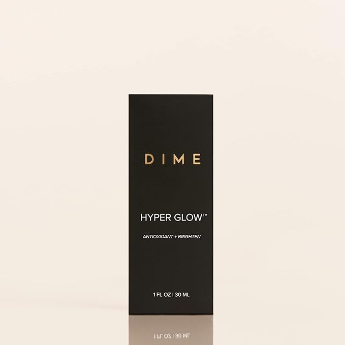 DIME Beauty Hyper Glow Serum, 15% Vitamin C Face Serum for Brightening Dull Skin, Dark Spot Corrector, 1 oz / 30 ml