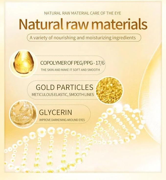 24K Gold Eye Cream For Deep Hydrating, Anti-Aging Gold Eye Cream For Dark Circles And Puffiness,Moisturizing Lightenex Gold Cream Lifting Eye SENANA (1 PACK)