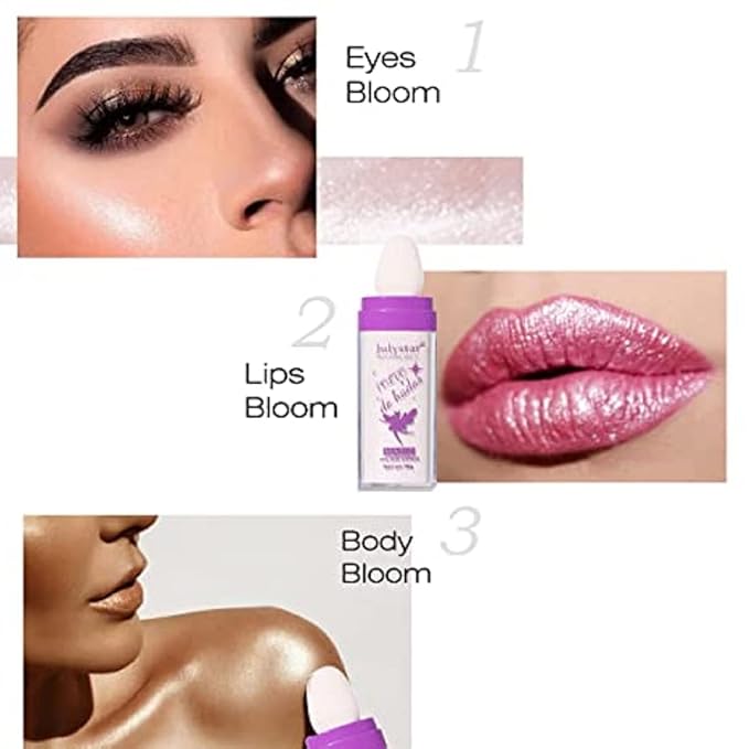 3 Colors Polvo De Hadas Body Brightens the Natural Three-Dimensional Face Blusher Fairy Highlight Patting Powder (3 Colors)