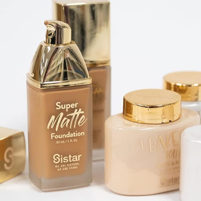 Sistar Super Matte Foundation Perfecting Liquid Foundation Full Coverage Control Shine Weightless Longwearing 30 mL / 1 fl. oz. (Olive)