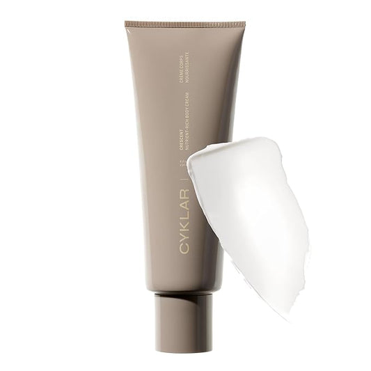 Nutrient Rich Body Cream. Crescent Fragrance Nourishing Moisturizer with Niacinamide and Banana Flower Extract. Deep Hydration, Thick Body Lotion, Dry Skin Cream for Women and Men, 8 Fl Oz