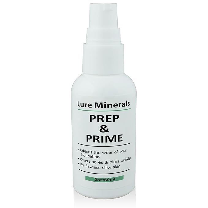 Lure Minerals Prep and Prime Foundation Primer, 2oz (Compare to Bare Min,)