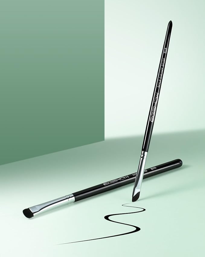 EIGSHOW Eyeshadow Smudge Brush & Eyeliner Brush, High-End Precision Eye Makeup Tools for Blending Cat Eye, Winged Liner (E865&E806)