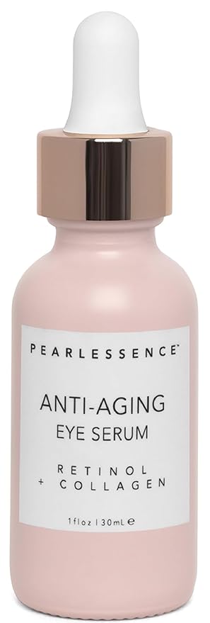 Pearlesssence Anti-Aging Eye Serum (Retinol + Collagen) - Helps Reduce Fine Lines & Wrinkles | Gentle & Lightweight Formula | Plumps & Tightens | Made in USA & Free (1oz)