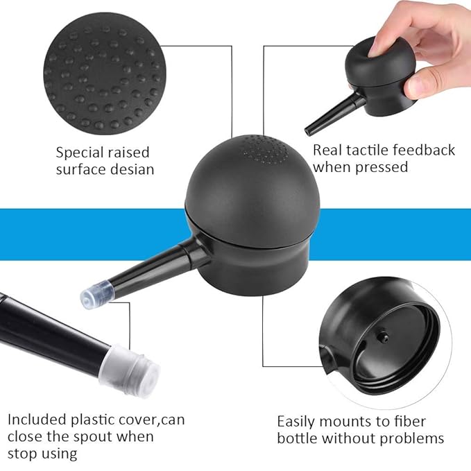 Aliver Hair Fibers for Thinning Hair with Spray Dark Brown - Undetectable Natural Formula - Thicker Fuller Hair in 15 Seconds - Conceals Hair Loss & Look Younger - Designed for Men & Women,0.97Oz