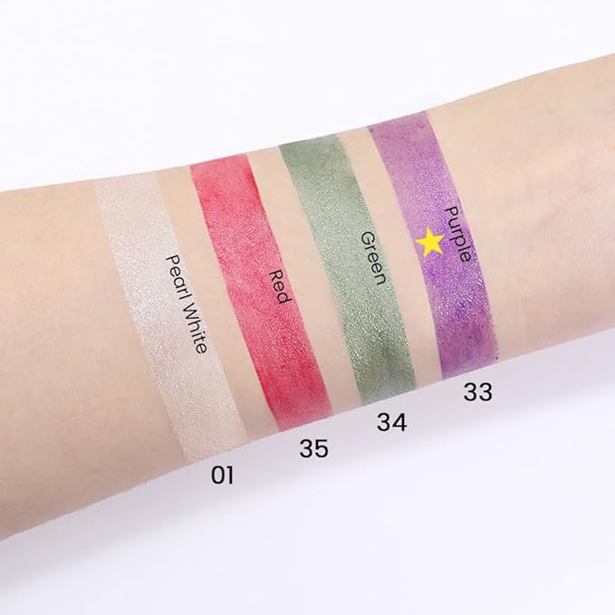 Kaely 2Pcs Cream Eyeshadow Sticks Set for Eyes Waterproof,Purple Shimmer Eye shadow Stick Pencil Pen Bulk sombras en crema para ojos 33+33