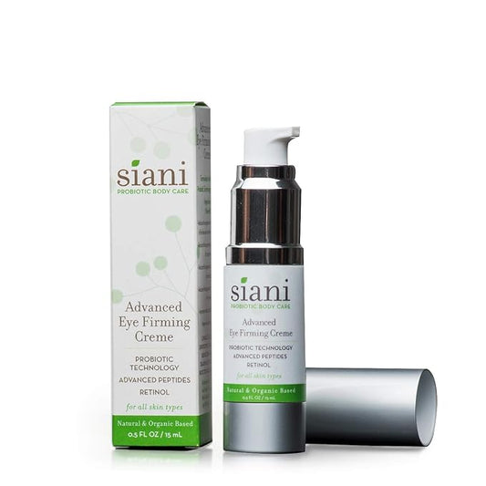 Advanced Eye Firming Creme with Botanicals, Pure Plant Oils, Organic Vitamins/Minerals, Probiotic Technology, Hyaluronic Acid, Fruit Based Glycolic Acid, Ocean Based Retinol, Matrixyl 3000