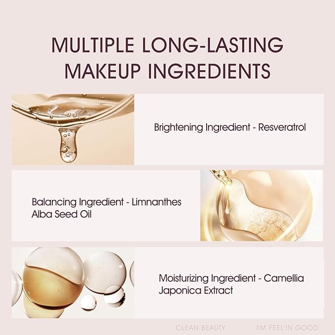 Cellglow Pro Lasting Cushion Foundation, Brighten Skin Skincare Foundation Cushion Natural Coverage Nourishing Makeup, Breathable and Lightweight, Vegan, Warm Vanilla, Refill Included