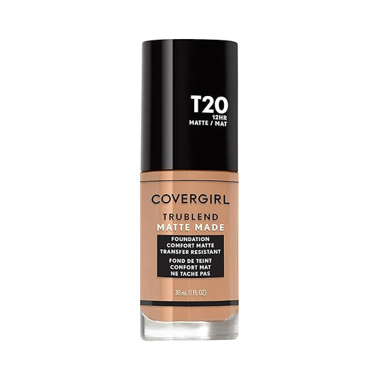 COVERGIRL TruBlend Matte Made Liquid Foundation, Soft Honey, 1 Fl Oz (Pack of 1)