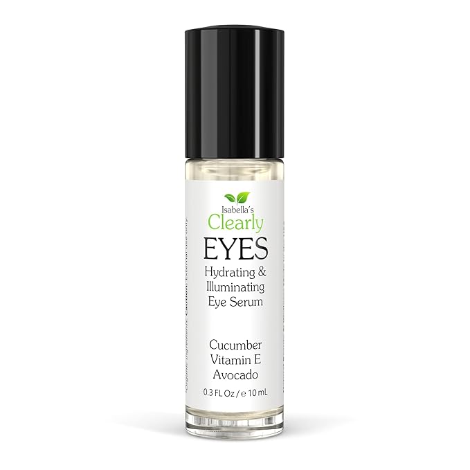EYES, Natural Anti Aging Eye Serum | Hydrating and Firming Instant Treatment for Tired Puffy Eyes, Dark Circles, Swollen Eyelid, Eye Bags with Cucumber and Avocado | Made in USA