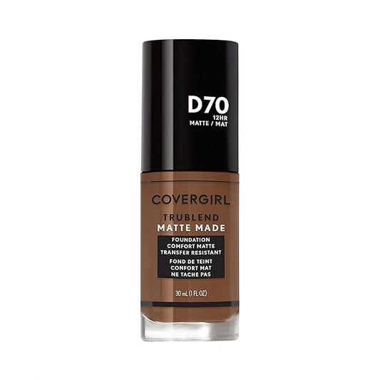 COVERGIRL TruBlend Matte Made Liquid Foundation, Cappuccino , 1 Fl Oz (Pack of 1)