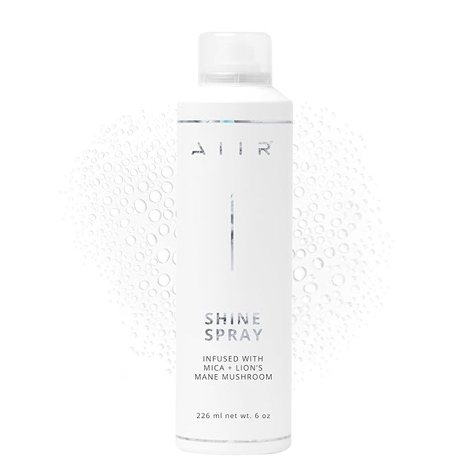 AIIR Shine Spray -Smoothing Spray for Glossy Sleek Hair, Humidity and Frizz Shield Spray, Gloss Spray, Lightweight Spray Coats and Protects Hair, Enhance Shine & Color with Reflect, 6 oz