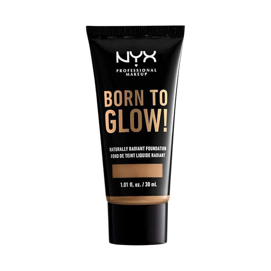 NYX PROFESSIONAL MAKEUP Born To Glow Naturally Radiant Foundation, Medium Coverage - Golden