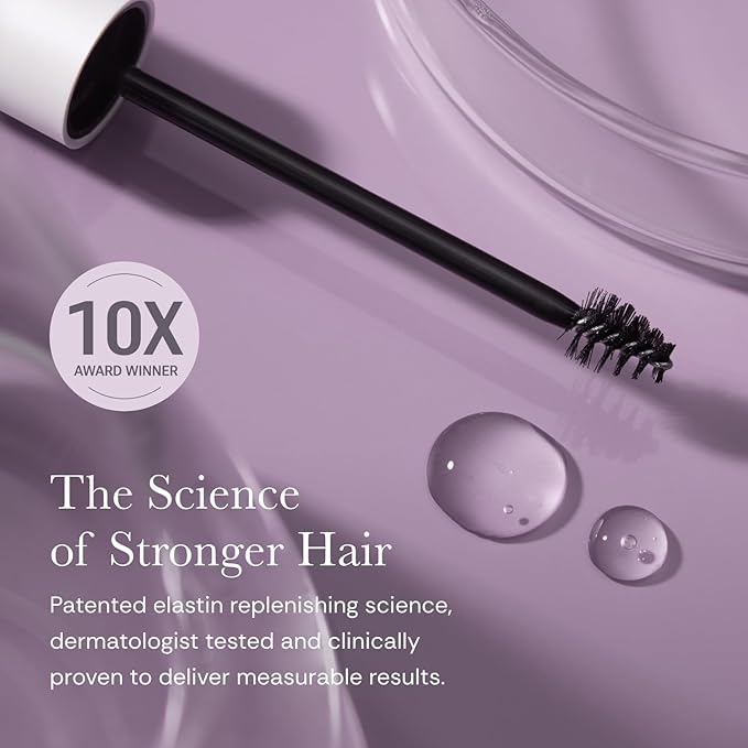 NULASTIN Eyebrow Serum for Thicker Looking Brows - BROW Shape Altering Serum - Reduce Shed & Encourage Fuller, More Youthful-Looking Brows - With Keratin & Peptides (0.1 Fl Oz)