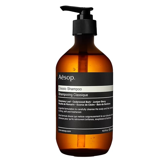 Aesop Classic Shampoo | Gentle Formulation | Leaves Hair Shiny, Soft, Freshened | Rosemary Leaf, Cedarwood Bark, Juniper Berry | 16.9 oz / 500mL