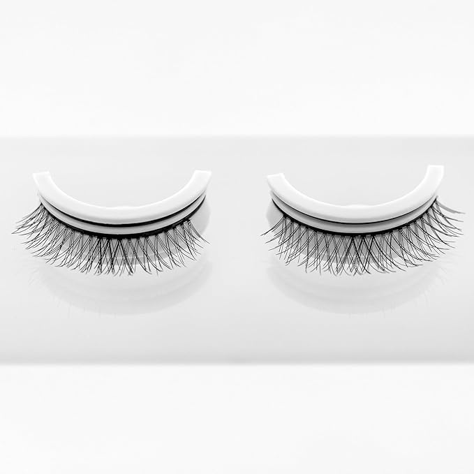 False Eyelashes, 5 Pairs Wispy Light Pre-Glued Self Adhesive Lashes with Applicator (DLP03)