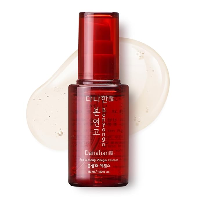 Bonyongo Red Ginseng Vinegar Essence– Revitalizing & Intensive Nourishing for All Skin Types - Hydrated and Glowing Skin with Fermented Red Ginseng - Korean Skincare, 1.5 fl.oz.