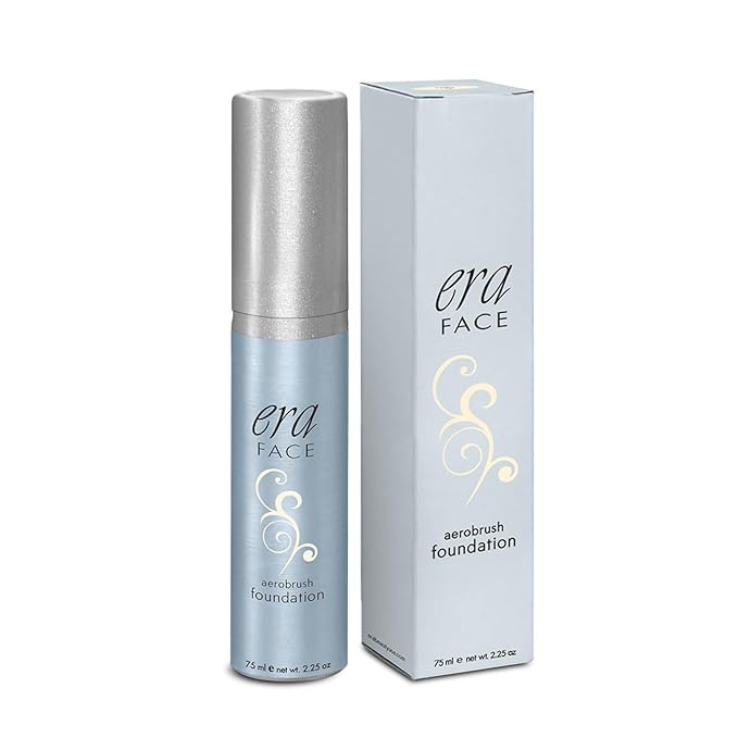 ERA Beauty ERA Face spray makeup (Y1 Creamy Vanilla, 2.25 oz) - airbrush foundation, everyday, buildable, professional spray on cosmetics