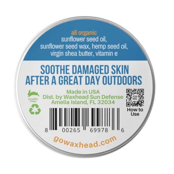 Waxhead Aftersun Body Butter for Sunburn Relief - Also great Tattoo Balm, Eczema Cream for Kids Adults, After Sun Lotion, Sunburn Treatment, Healing Salve