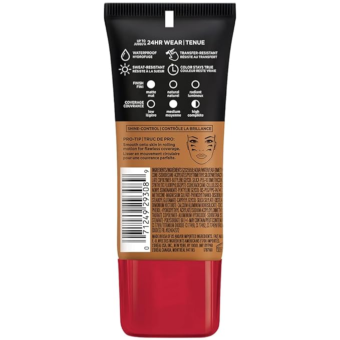 L'Oreal Paris Cosmetics Makeup Infallible Pro-Matte Liquid Longwear Foundation, Classic Tan, 1 fl oz