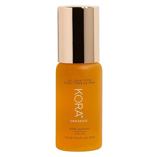 KORA Organics Noni Radiant Hydrating Under Eye Oil Roller, Smooth & Tone, Certified Organic, Cruelty Free Eye Serum - Delicate Eyebag Remover - Travel Essential for Puffy Face & Wrinkes - 0.34 Fl Oz