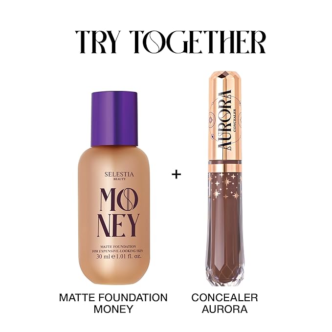 Matte Foundation Money - Long-Lasting Makeup Foundation with Flawless & Buildable Coverage - Liquid Foundation for All Skin Types (Truffle)