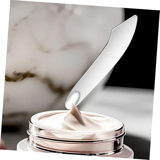 Beavorty Makeup Spatula Foundation Shovel Toning Stick Stainless Steel Liquid Foundation Scraper Makeup Tool (handheld Foundation Shovel Set Mirror Light Stainless Steel Mix