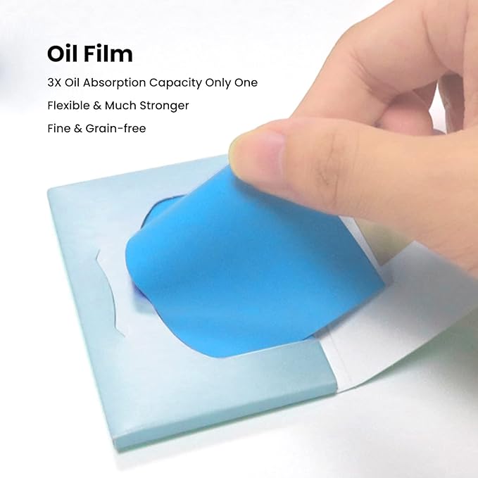 ROSELYNBOUTIQUE Oil Blotting Sheets for Face - Organic Premium Flexible Silky Blotting Sheets Instant Oil-Absorbing Remove Excess Oil & Shine Oil Control Films (50)