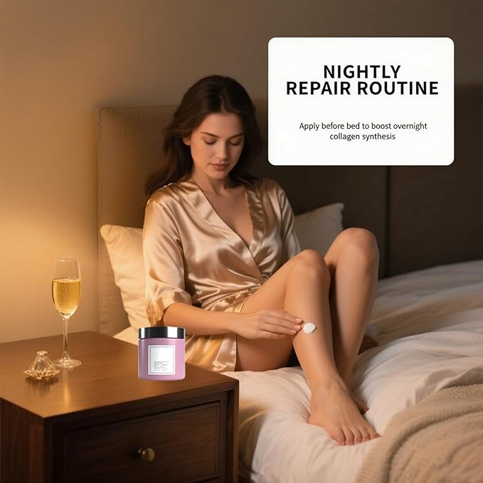 Champagne Lift Body Creme, Champagne Lift Hydrating Firming Body Cream for Crepey Skin, Targets Dry & Sagging Skin on Arms, Legs | Powered by Pink Pepperslim & Luxe-Lift Firming Complex - 8 oz.