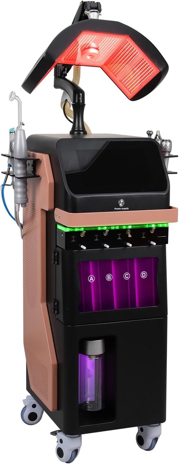 8IN1 Skincare Multi-Functional LCD Touch Screen Hydro System Device