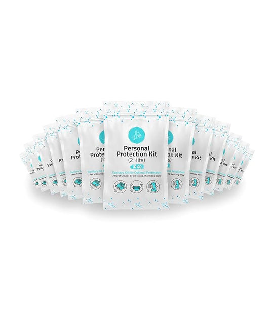 All-in-One Personal Protection Kits for TWO PEOPLE - 10 PACK