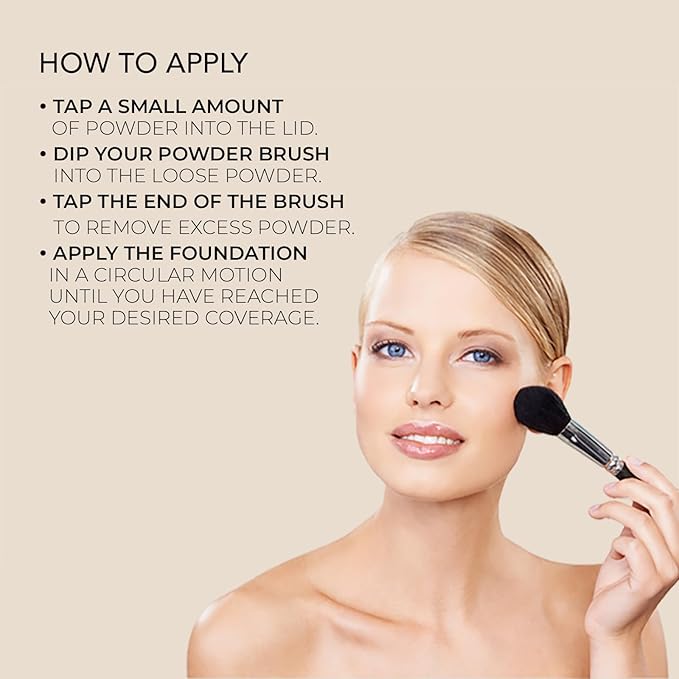 bellapierre Mineral Foundation SPF 15 - Loose Powder Foundation | Vegan & Cruelty Free Natural Makeup | Full Coverage Matte Finish | Hypoallergenic | Oil & Talc Free - 0.32 Oz - Double Cocoa