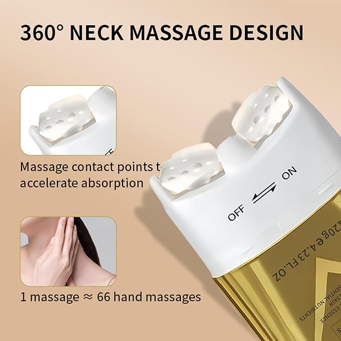 AH-8 Firming Neck Cream with Roller, Tightening & Lifting Cream for Sagging Skin, Contains Hexapeptide, Moisturizing for Face & Body Skin Tightening Cream