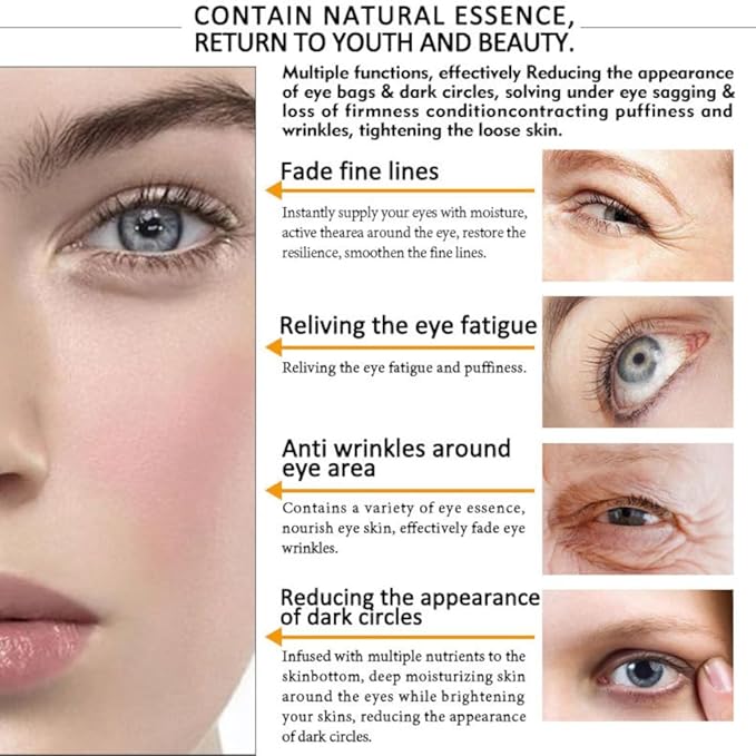 Peptide Under Eye Roller Serum With Roller Balls For Dark Circles And Puffiness | Massage Ball Cream for Fine Lines and Wrinkles | Hydrates Brightens Under Eye Area Restores Skin Firmness (PEPTIDE)