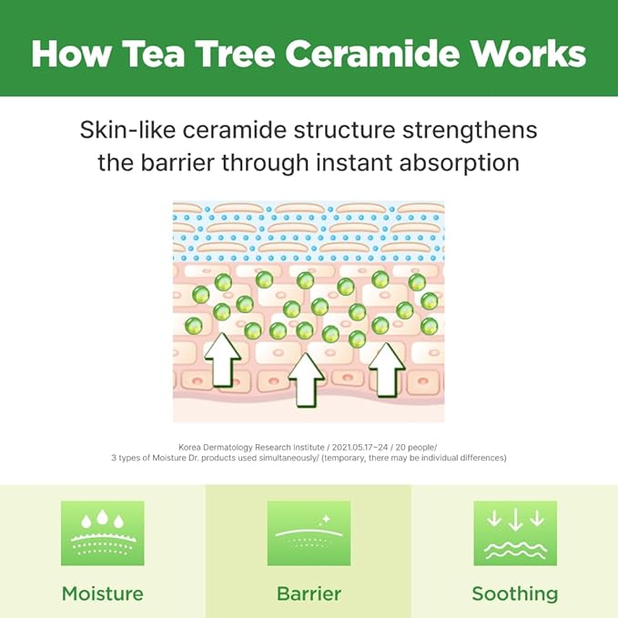 ISOI Moisture Dr. Soothing Toner, Lightweight Hydrating Toner with Tea Tree Ceramide & Hyaluronic Acid for Skin Barrier Support, Korean Skin Care (4.39 fl.oz/130ml)