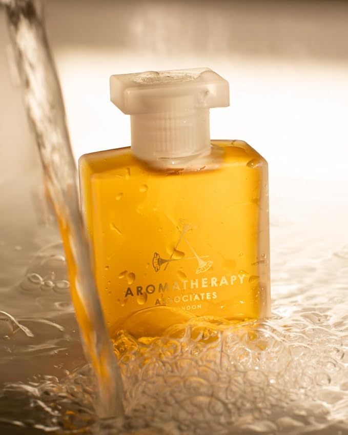 Aromatherapy Associates Revive Evening Bath and Shower Oil – Natural Hydrating Oil with 3 Essential Oils to Refresh Mind, Body, and Spirit (1.86 oz)