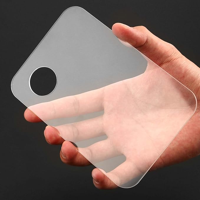 6 PCS Acrylic Makeup Palette, Clear Makeup Palette Mixer with Spatula, Makeup Palette Mixer Tray for Painting, Makeup and Art Craft