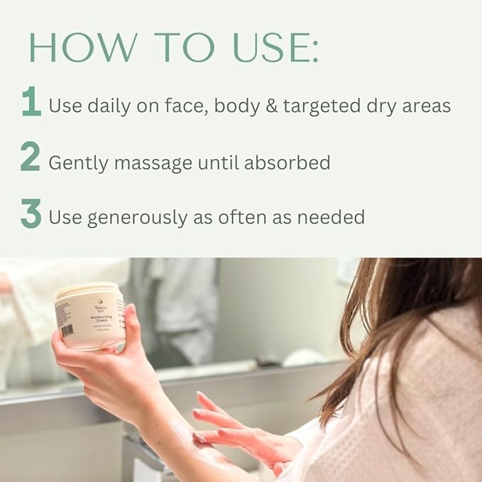 Yobee Body & Face Moisturizing Cream for Dry, Sensitive Skin | Probiotic extracts, Honey, Turmeric, Vitamin B12, Ceramides, Shea Butter | Fragrance Free | For Kids & Adults (2)