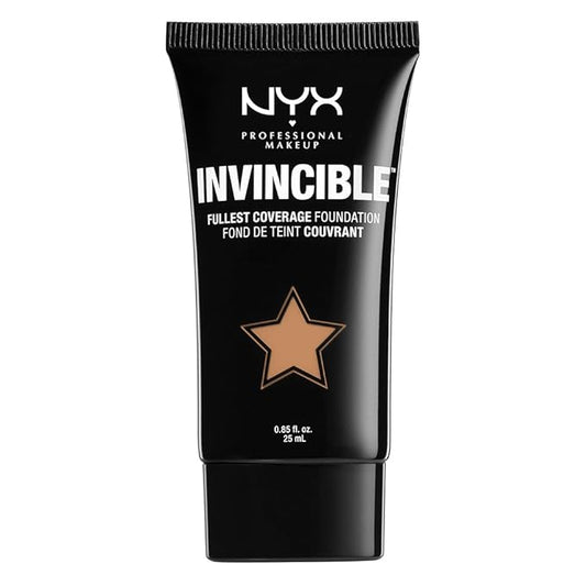 NYX Professional Makeup Invincible Fullest Coverage Foundation, Tan, 0.85 Ounce