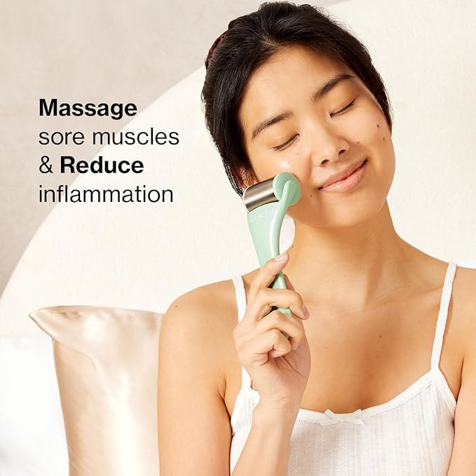 Kitsch Ice Roller for Face – Stainless Steel Face Ice Roller to Reduce Puffiness, Redness & Headaches – Cooling Facial Roller for Skin Care, Irritation Relief & Spa-Like Experience at Home - Mint