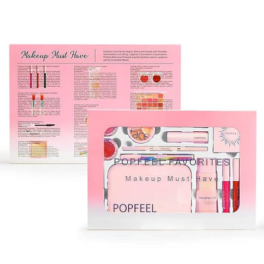 All-in-one Makeup Set Makeup Kit for Women Full Kit, for Beginners, Include Makeup Brush Set, Lip Gloss Set, Lipstick, Blush, Foundation, Concealer, Mascara, Eyebrow Pencil