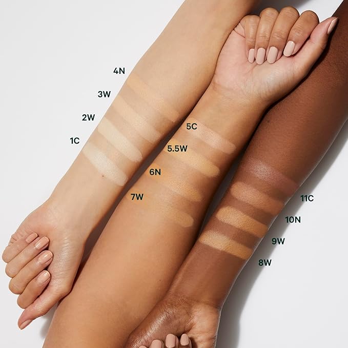 Well People Bio Powder Foundation, Lightweight & Hydrating Foundation For Perfecting & Smoothing Skin, Semi-Matte Finish, Vegan & Cruelty-free, 7W