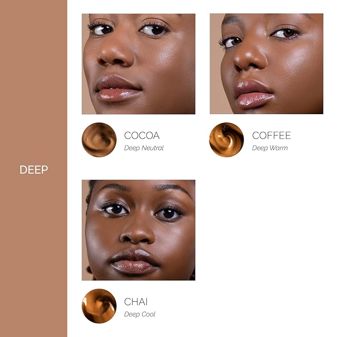 OFIR Skin Satin Medium Coverage Foundation | Buildable, Non-Creasing Finish | Vegan, Cruelty-Free, Paraben-Free Makeup | Blue Light Protection | 1 FL OZ 1 FL OZ (Cocoa - Deep Neutral)