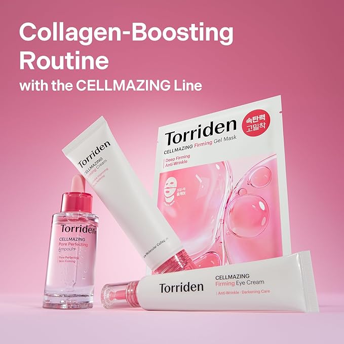 Torriden CELLMAZING Pore Perfecting Ampoule 30ml (1.01 fl.oz.) | Improving Skin Elasticity | 5D Collagen, Peptide Complex, PHA, LHA | Korean Facial Serum, Korean Skin Care
