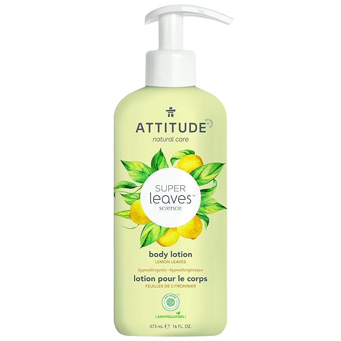 ATTITUDE Body Lotion, EWG Verified, Vegan & Cruelty-Free, Hydrating Moisturizer for Dry Skin, Non-Greasy Skin Care, Earl Grey & Fresh Cucumber Scent, 16 Fl Oz